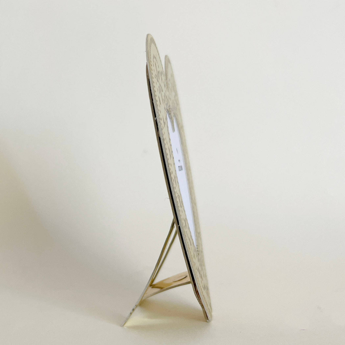 Faux Tin ~ Heart travel/desk frame ~ gold