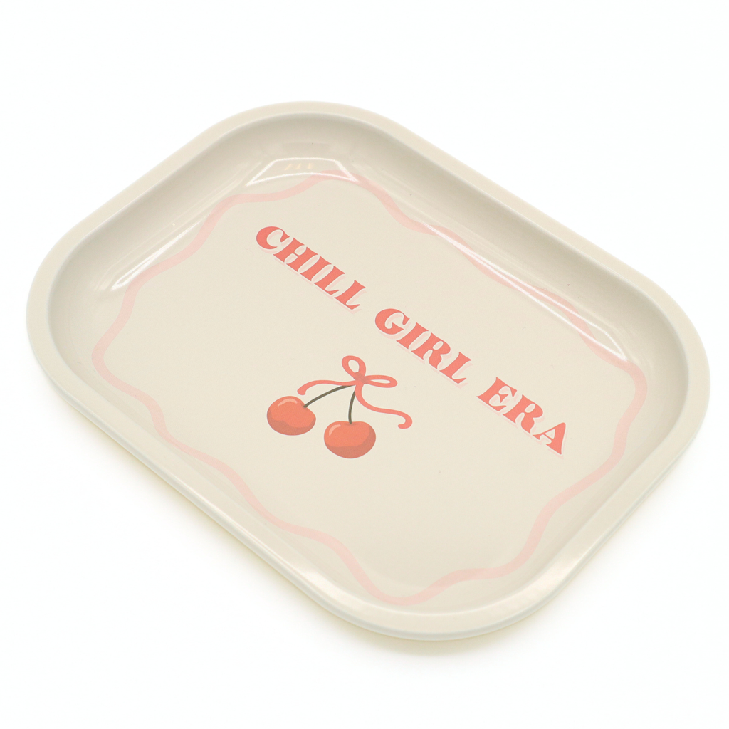Metal Rolling Tray Chill Girl Era
