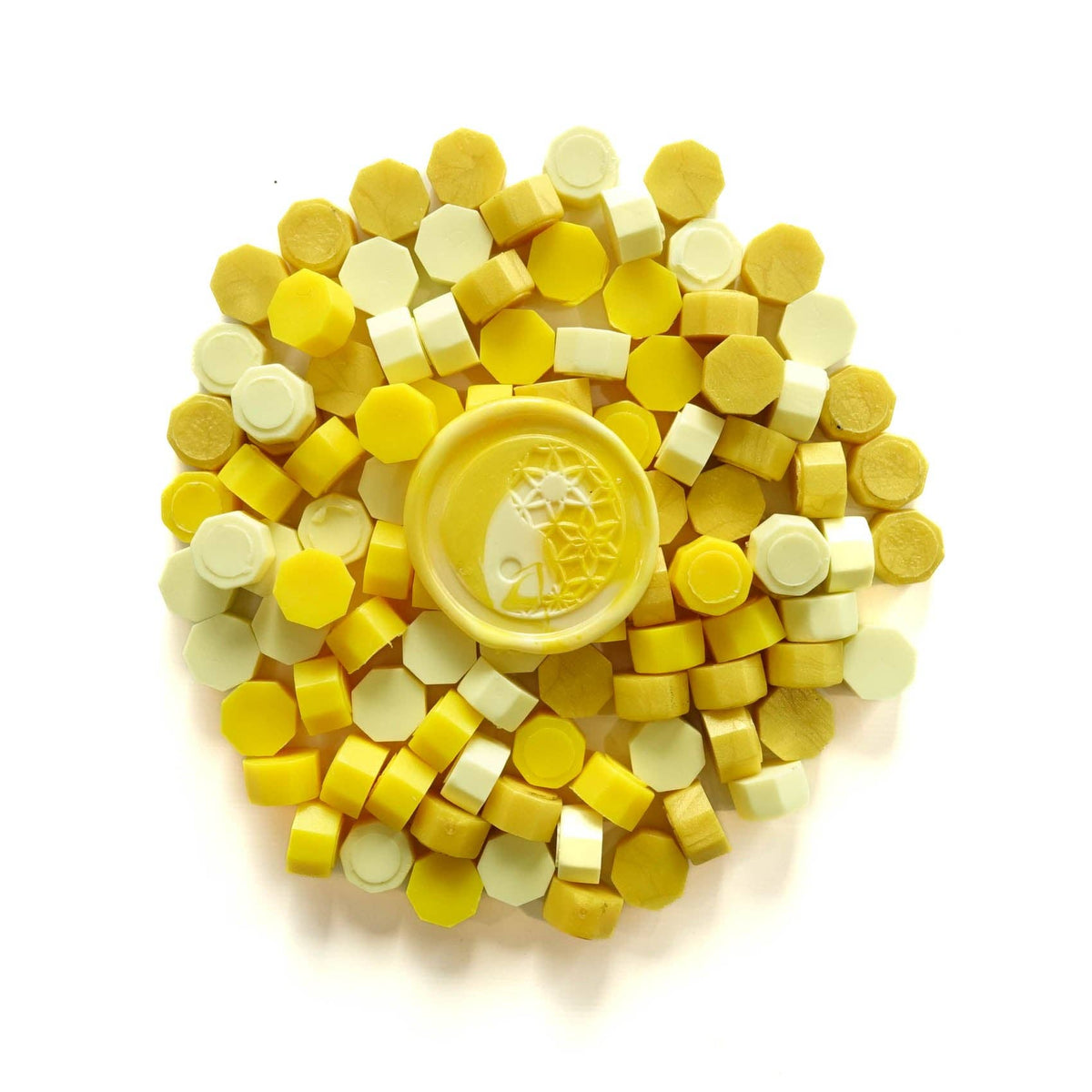 Mixed Yellows 100pcs sealing wax beads
