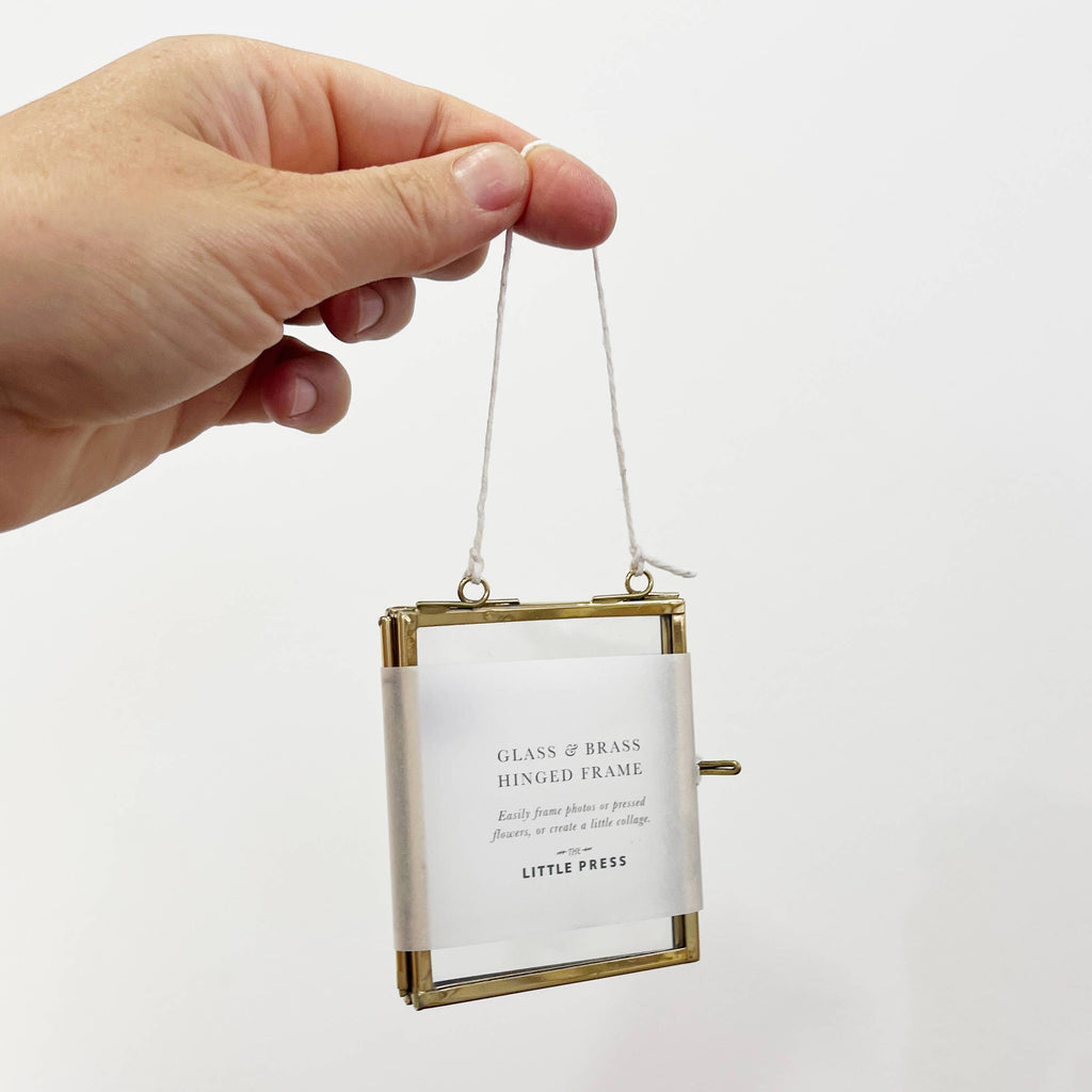 Glass Brass frame - small