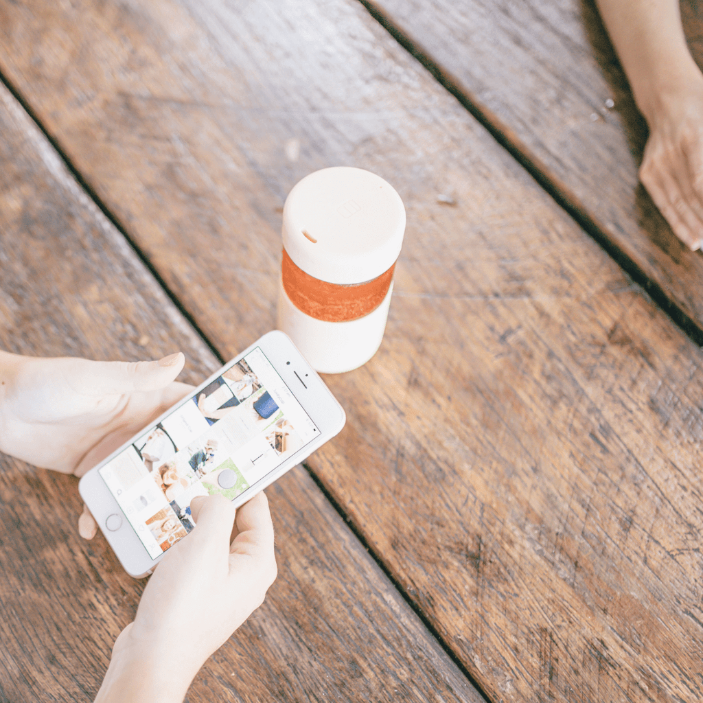 ORIGINAL -  Reusable Glass Coffee Cup 12oz
