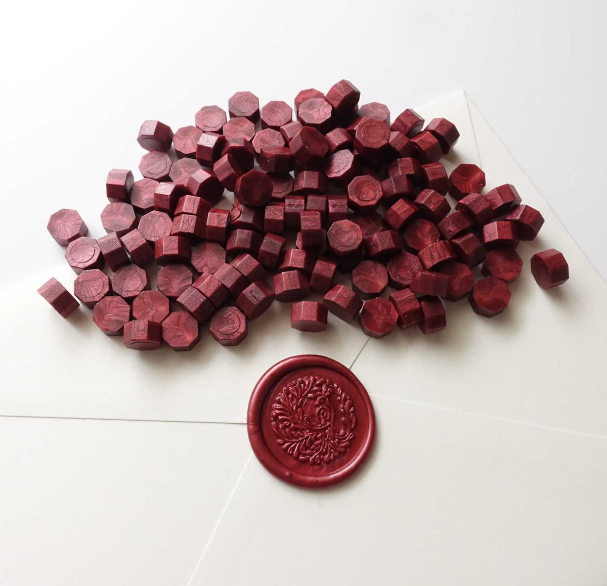 Burgundy wine 100pcs sealing wax beads
