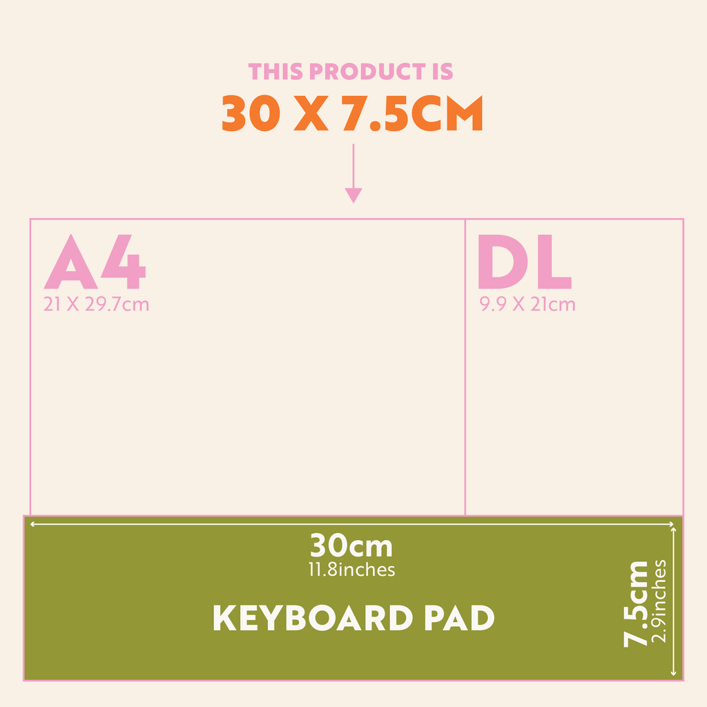 Keyboard Weekly Planner Pad | Bright Arches