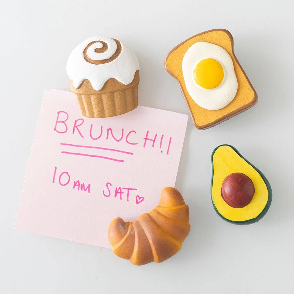 Brunch Club Set of 4 Fridge Magnet