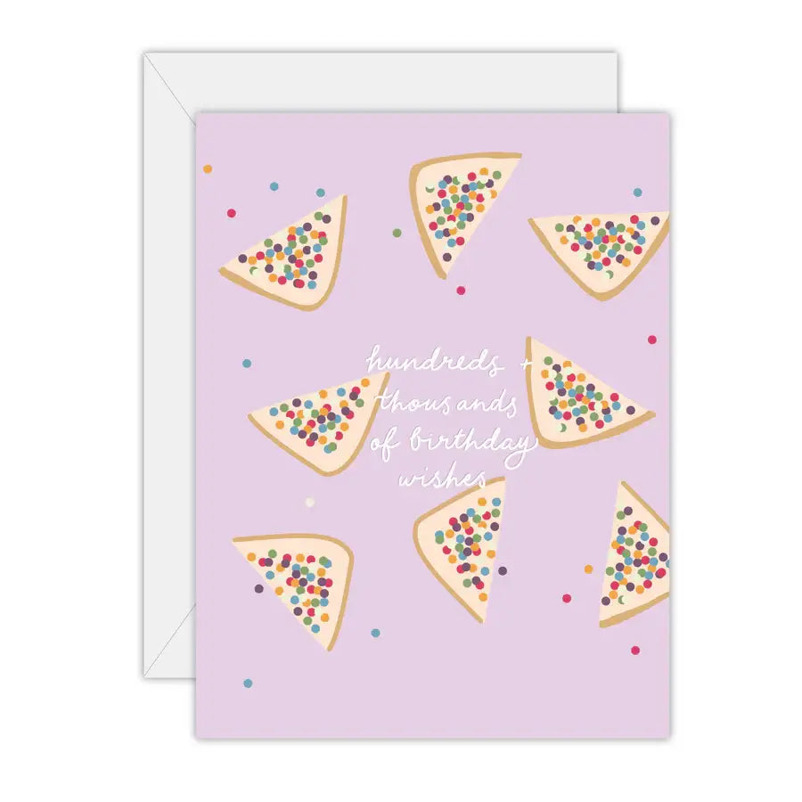 Fairy Bread Birthday Wishes - Greeting Card: Square