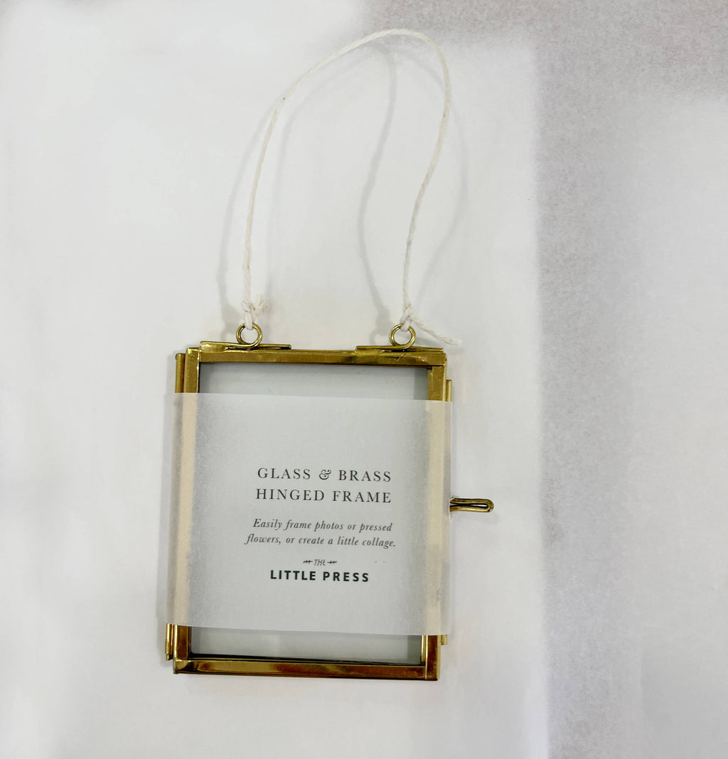 Glass Brass frame - small