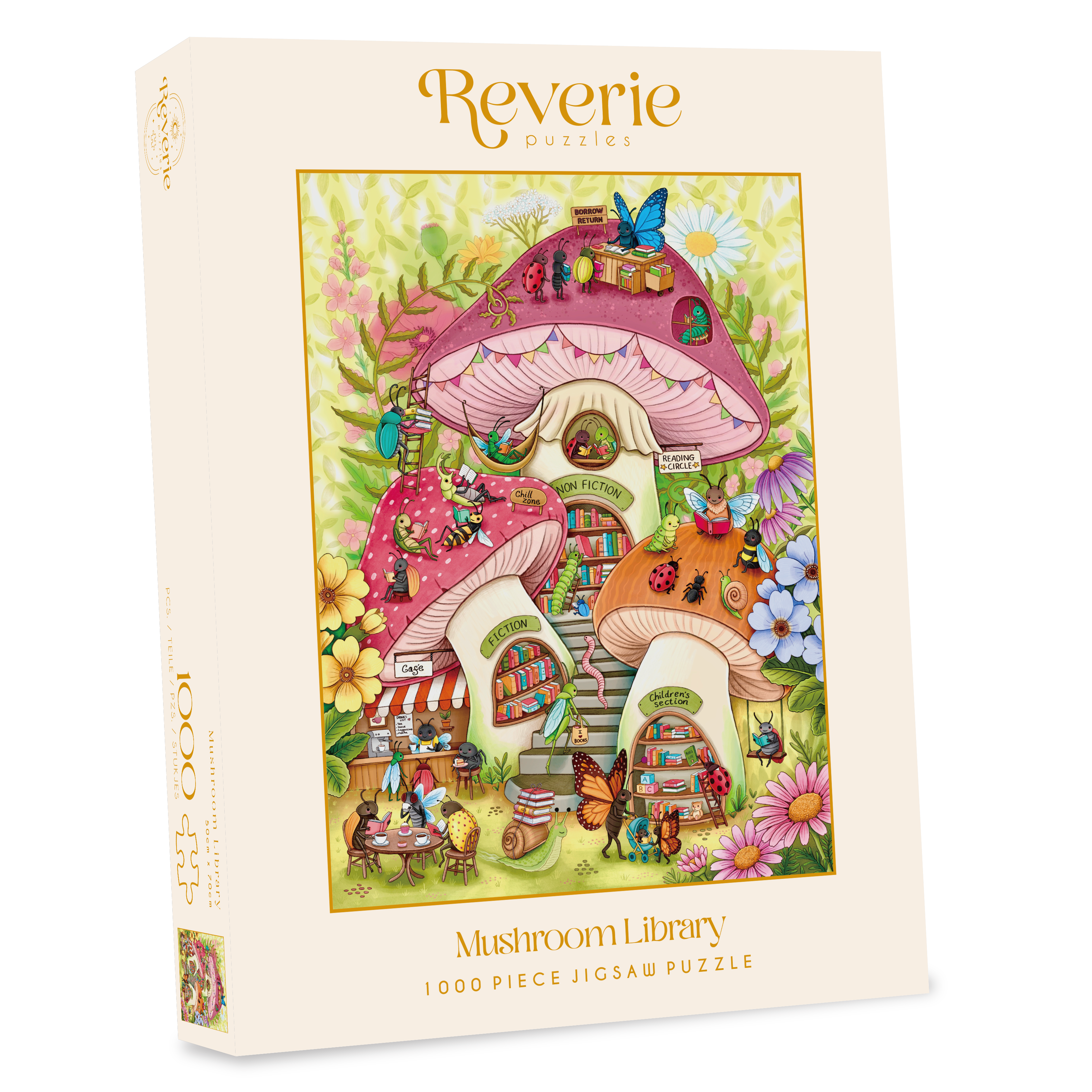 Mushroom Library Jigsaw Puzzle (1000 Pieces)