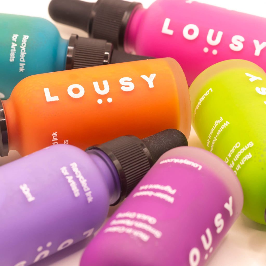 Lousy Ink — 30ml Recycled Artist Ink Colours: Indigo — 30ml