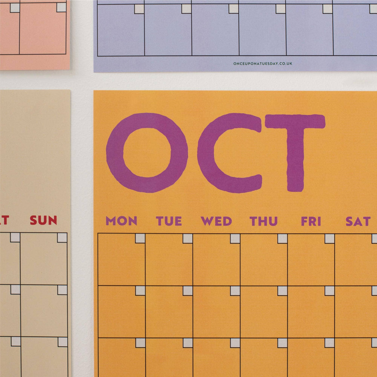 Monthly Undated A3 Wall Planner | 12 Pages | Colourburst