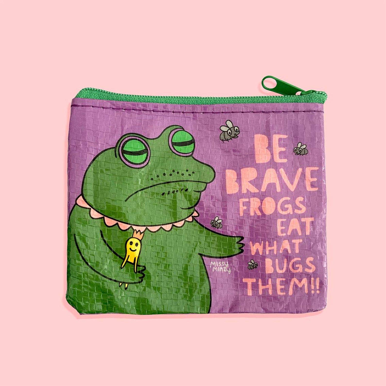 NEW Bugs Frog Coin Pouch Money Purse