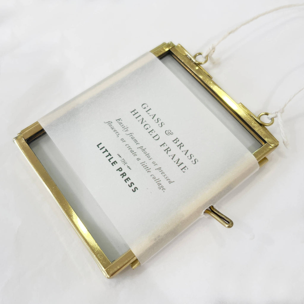 Glass Brass frame - small