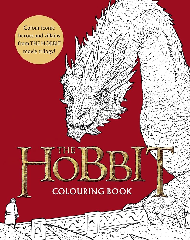 HarperCollins The Hobbit Movie Trilogy Colouring Book Official and Authorised. cover image