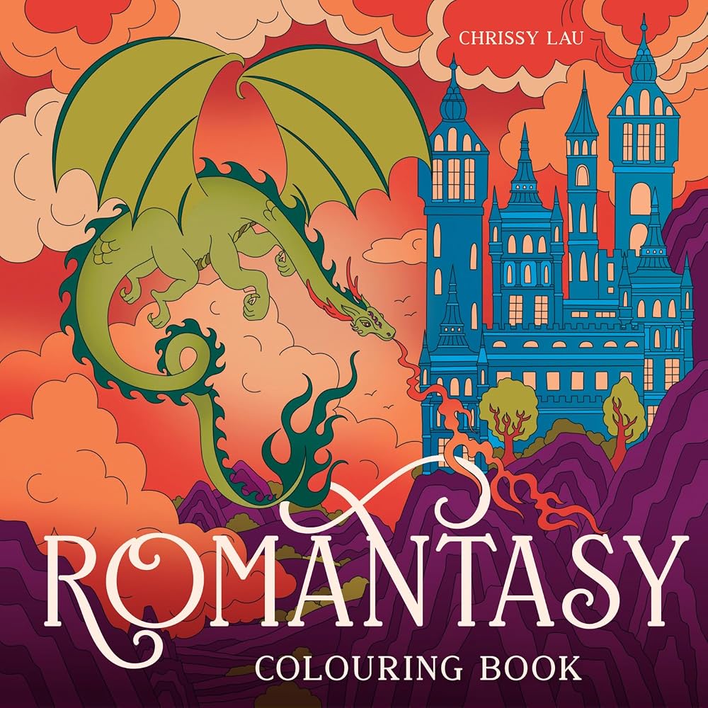 Romantasy Colouring Book: New for 2026, adventure into a world of romantasy to colour the stress away – For fans of ACOTAR, Fourth Wing and fantasy cover image
