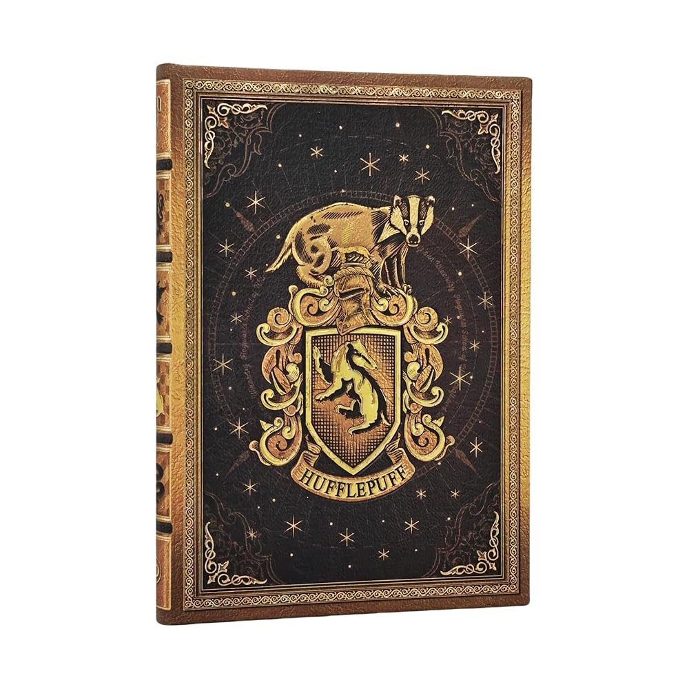 Hufflepuff Journal Midi Custom Lined Hardcover, 144pg, 120GSM by Paperblanks (Harry Potter Collection) cover image