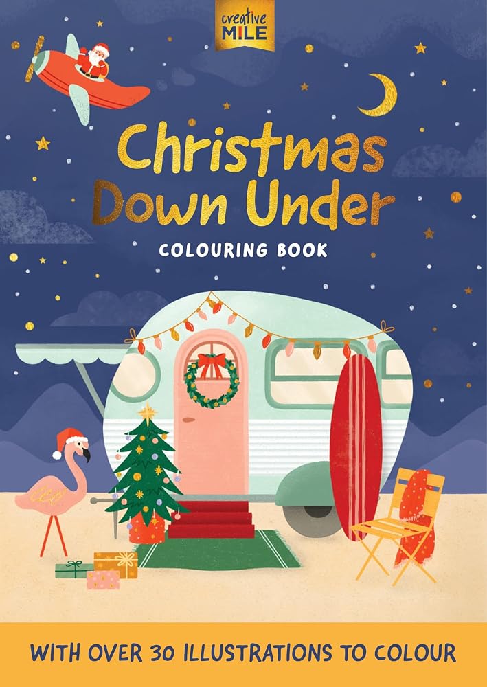 Five Mile Christmas Down Under Colouring Book. cover image