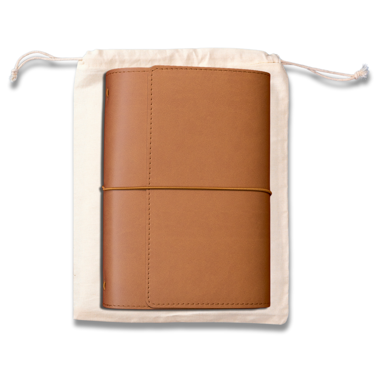 Refillable Notebook Folio > Saddle Brown Trifold
