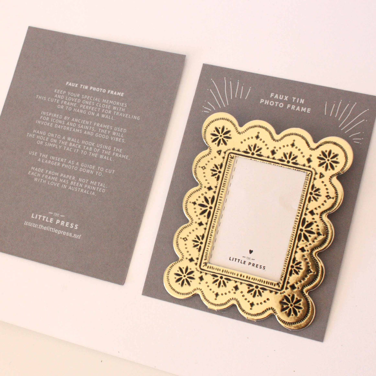 Faux Tin ~  Biscuit Frame