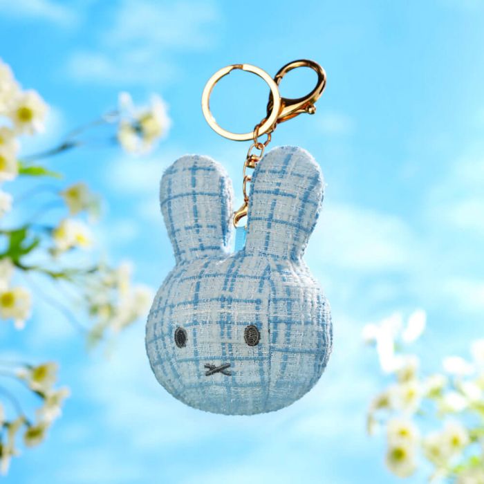 MIFFY PLUSH KEYRING BLUE