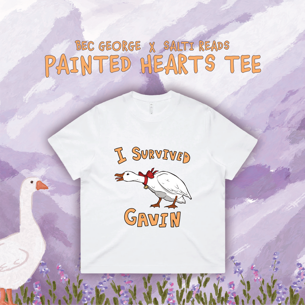 "I survived Gavin" Bec George X Salti Reads Tee