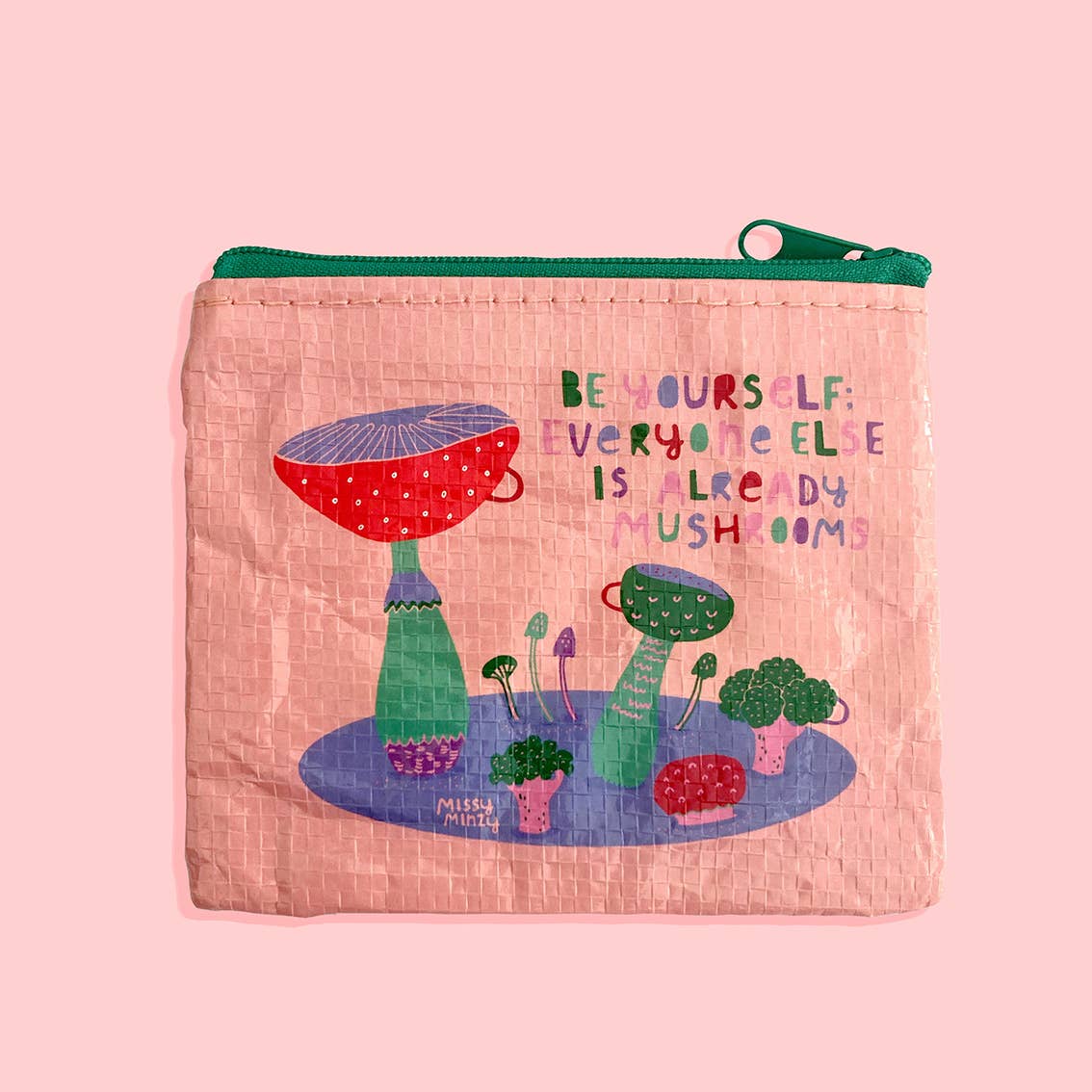 NEW Be Yourself Mushrooms Coin Pouch Money Purse