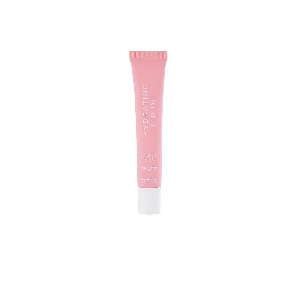 15ml Hydrating Lip Oil Bon Bon - Xmas Flowers Collection - Berry Pink