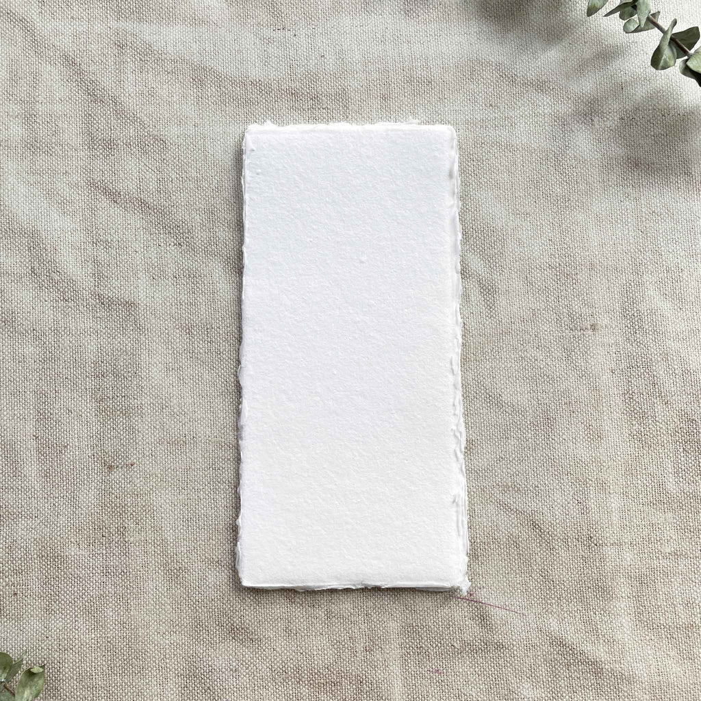 White Handmade Paper | Pack of 5 | 5" x 7"