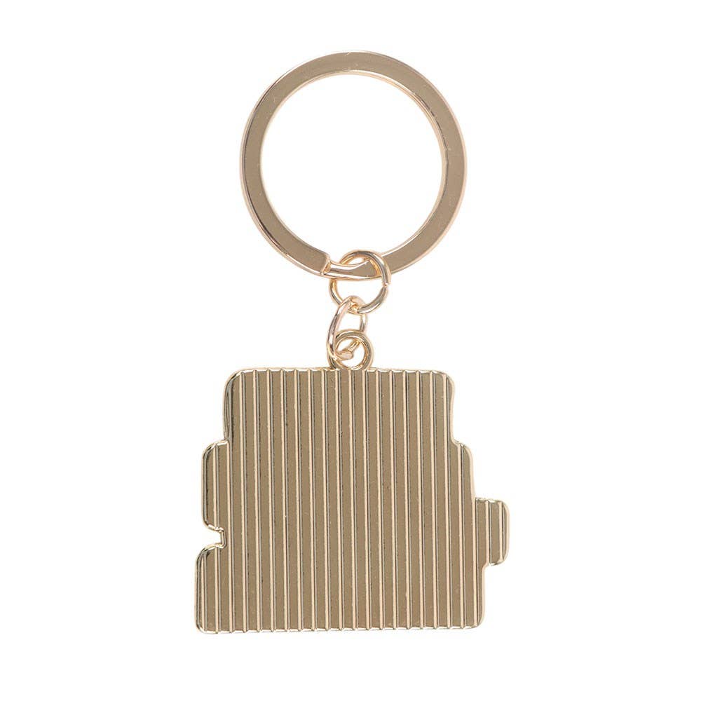 The Haunted Library Book Stack Keyring