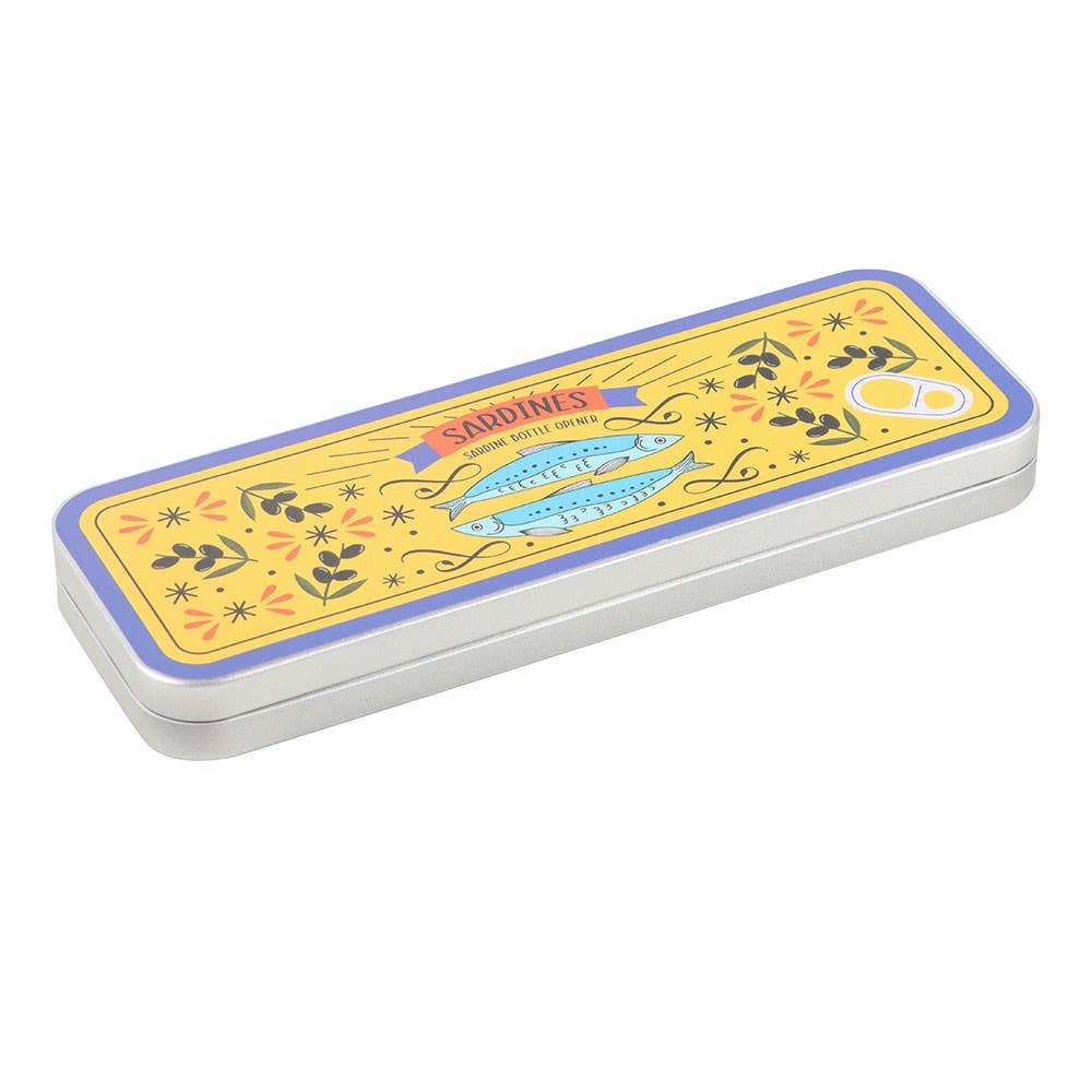 Sardine Metal Bottle Opener in Storage Tin