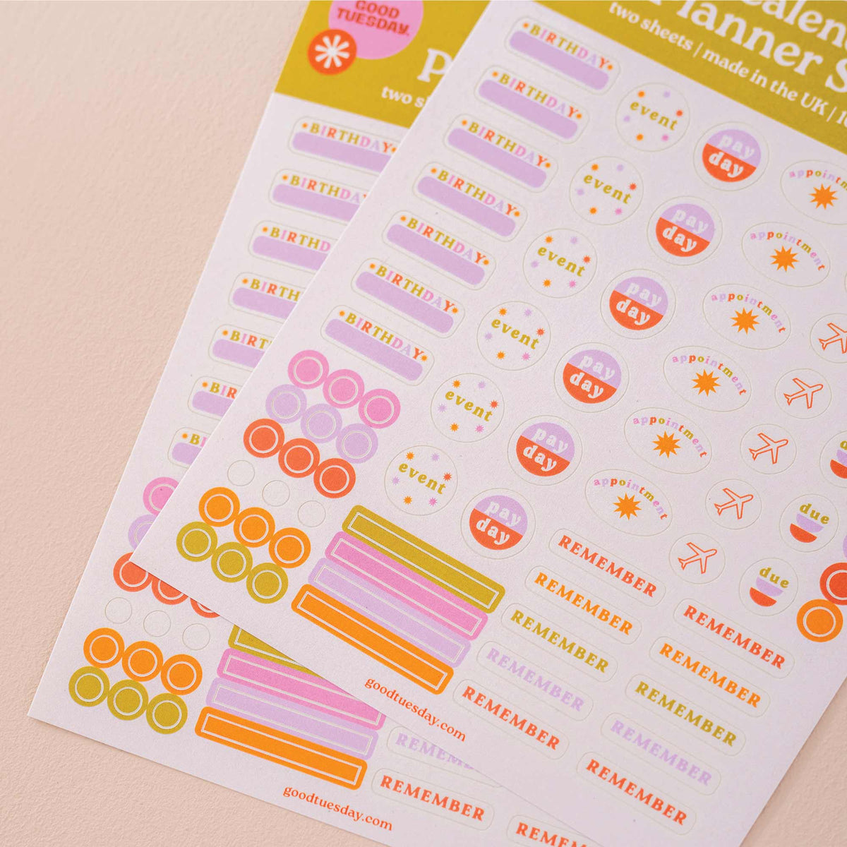 Planner & Calendar Stickers | Recycled Paper Stickers