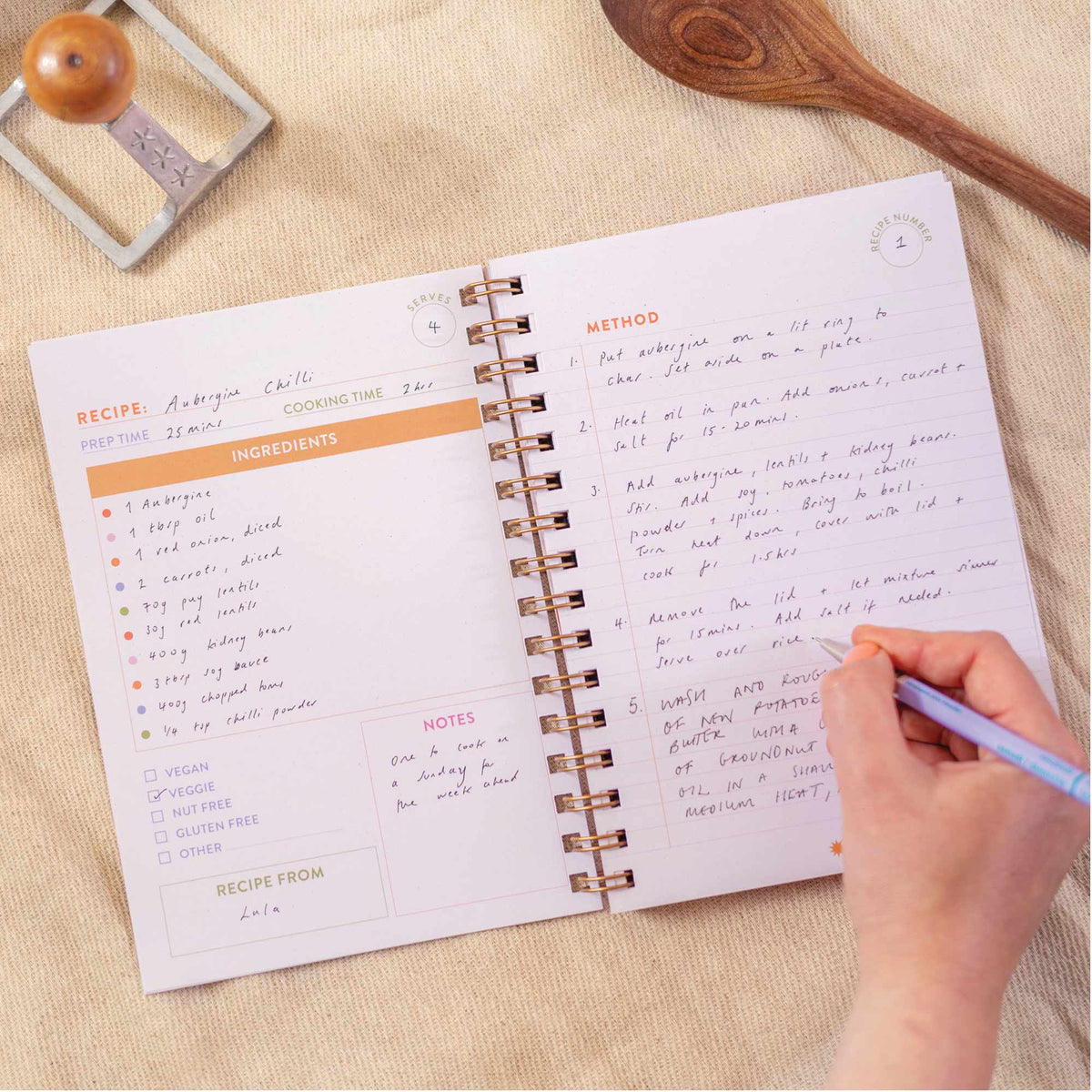 Recipe Book Journal A5 | Hardback | Love of Pasta