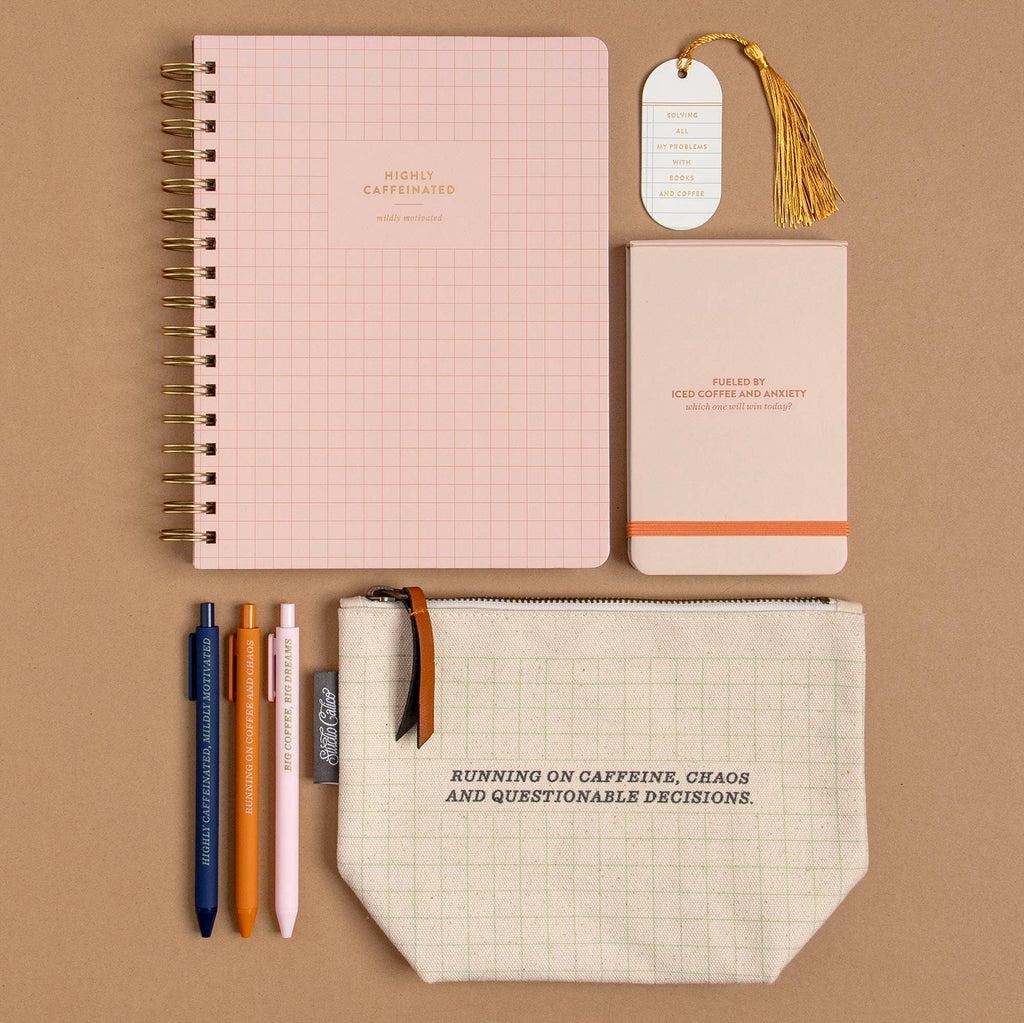 Highly Caffeinated 7x9 Spiral Notebook