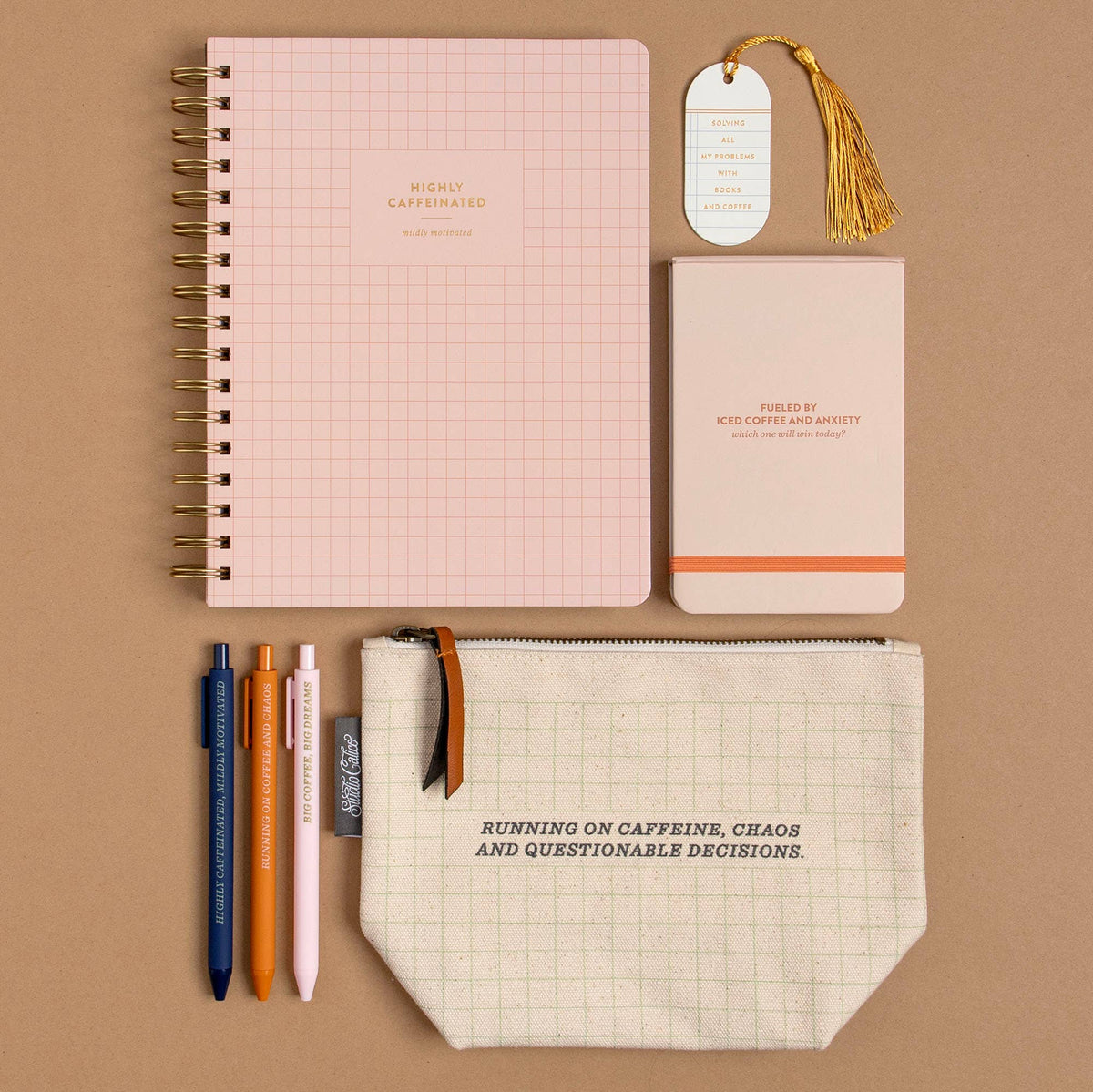 Highly Caffeinated 7x9 Spiral Notebook