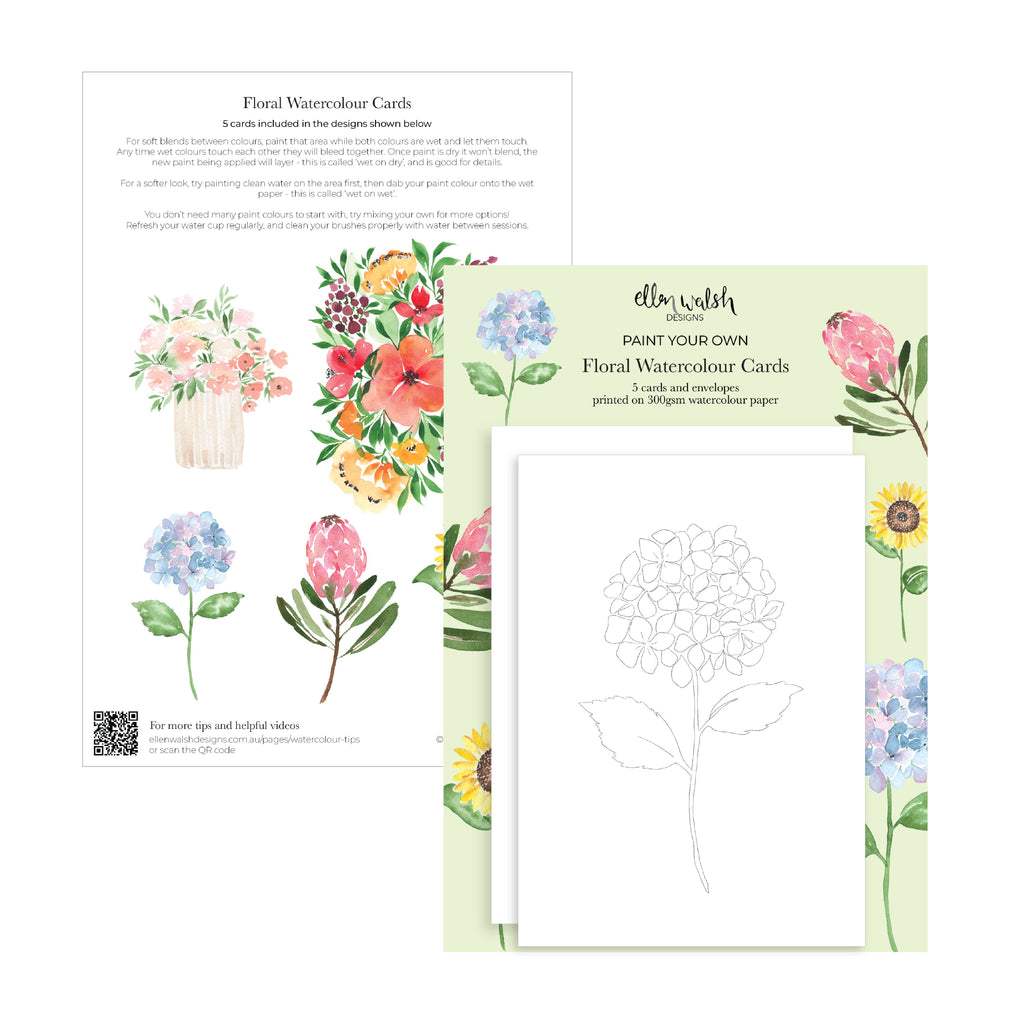 Watercolour Cards - Floral