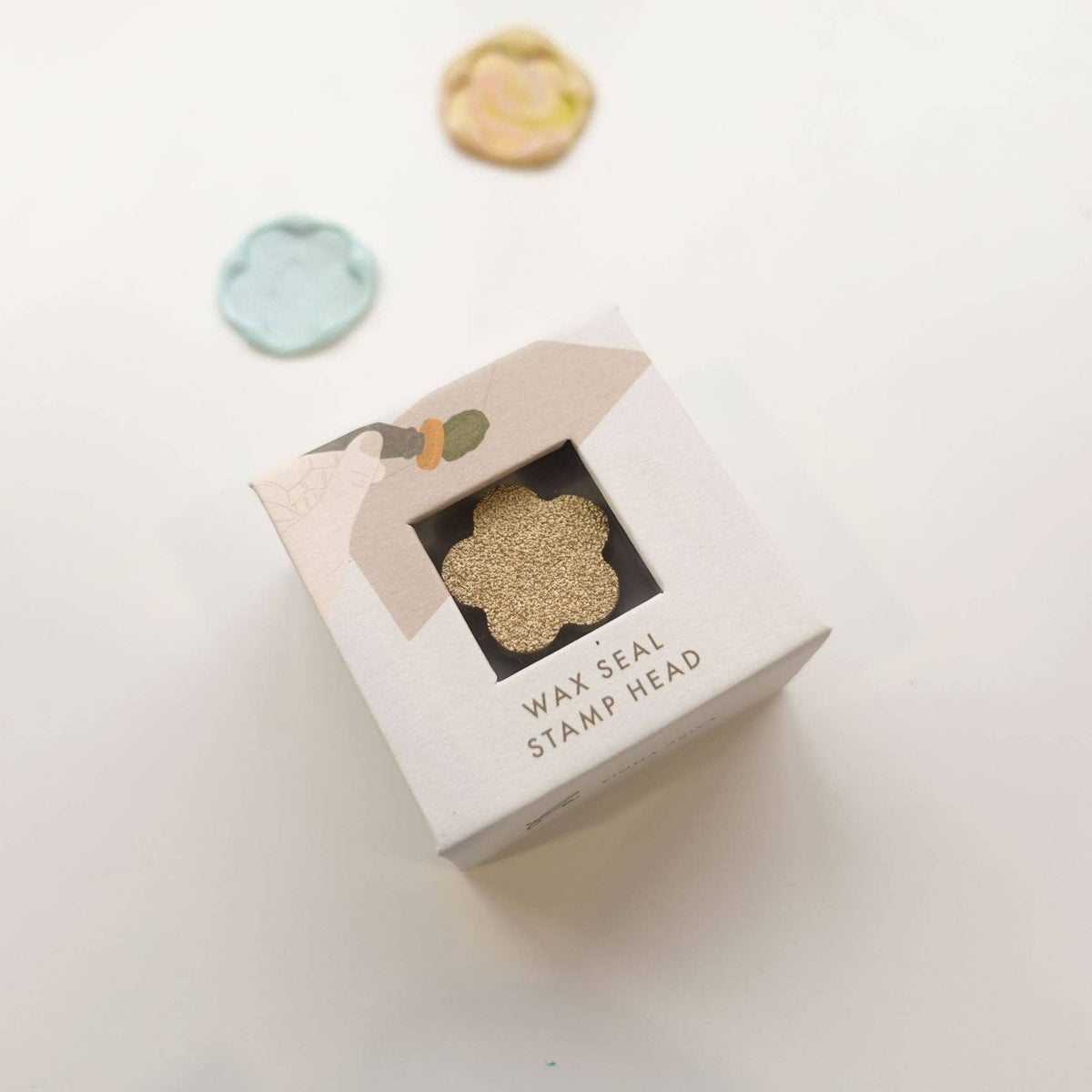 Textured Flower | Blank Wax Seal Stamp: Stamp head only (no handle)