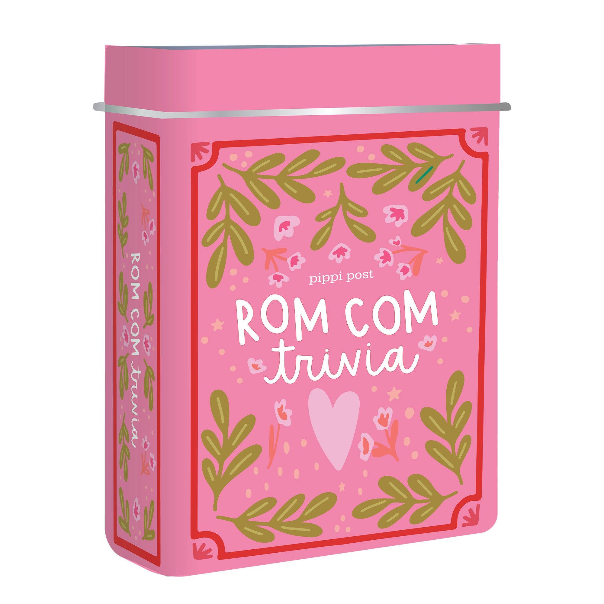 Rom Com Trivia Game - Deck of Cards + Storage Tin