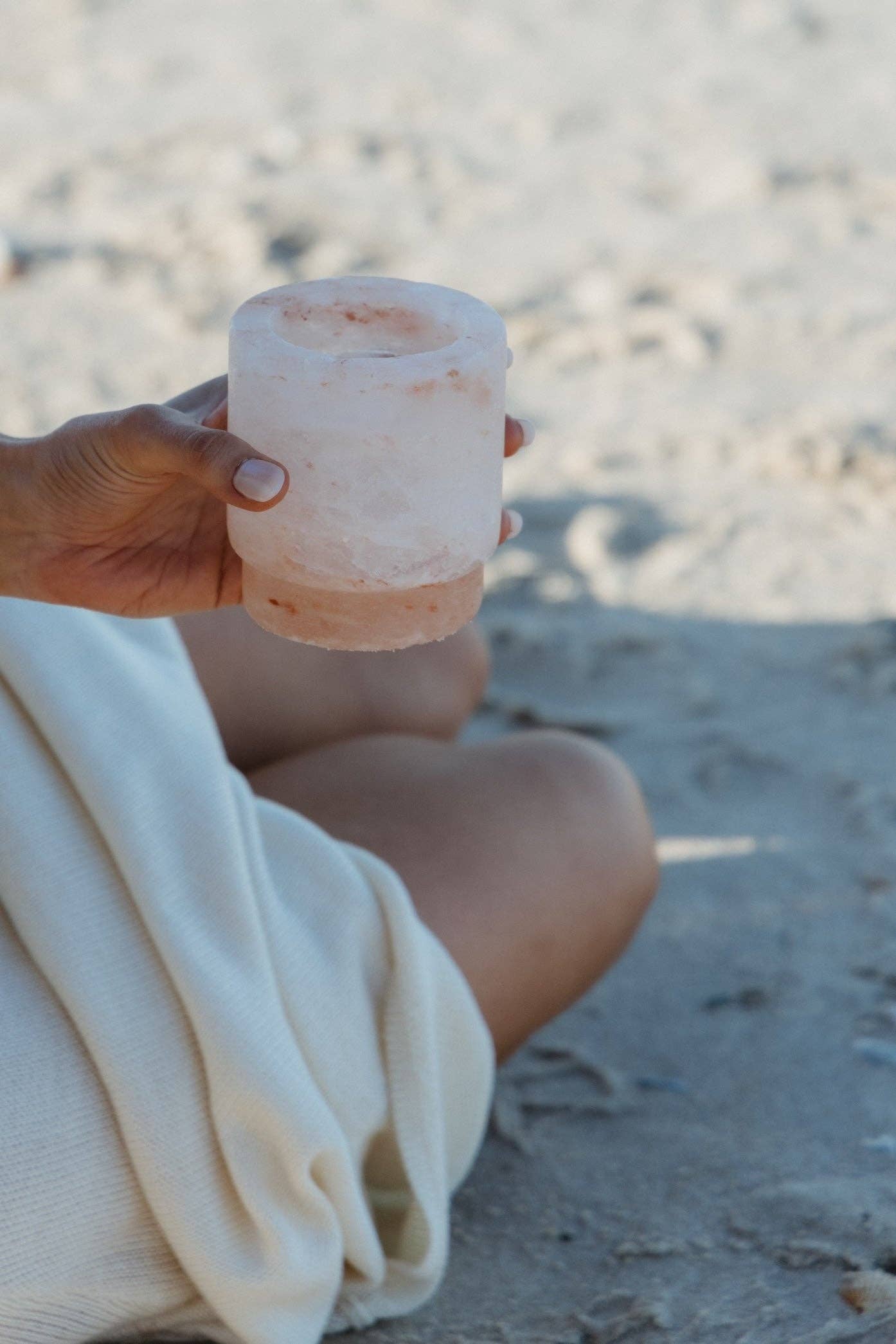 Himalayan Salt Margarita Glasses: Set of 2 / White