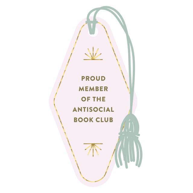 Antisocial Book Club Vegan Leather Bookmark
