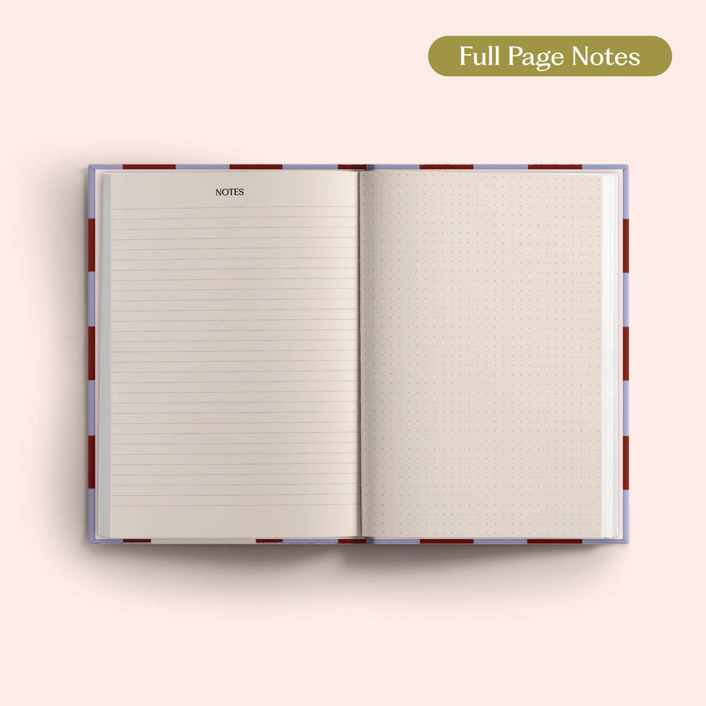 2027 Diary | A5 Hardcover Week to View | Blue Berry Check