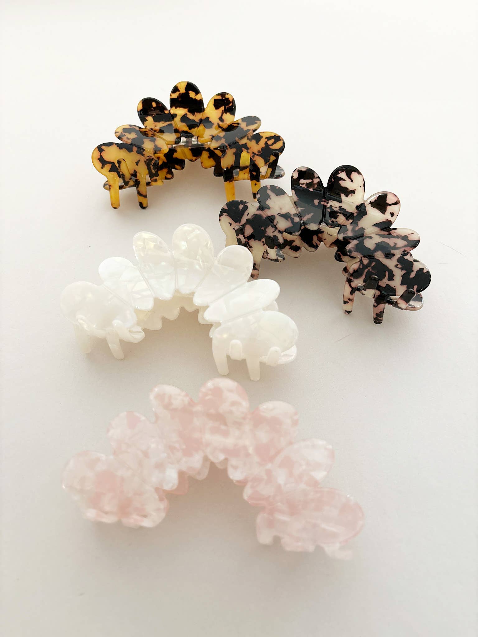 Bubble Hair Claw Clips (4col)