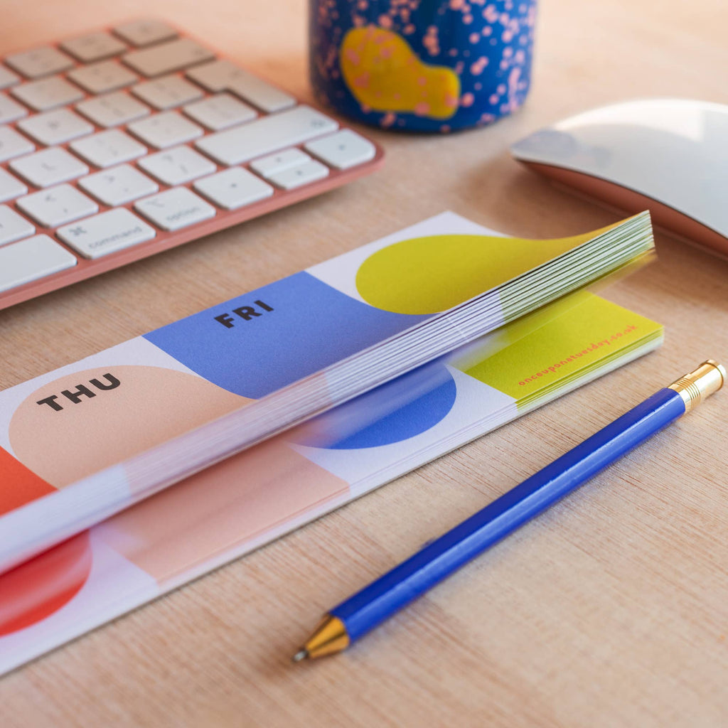 Keyboard Weekly Planner Pad | Bright Arches