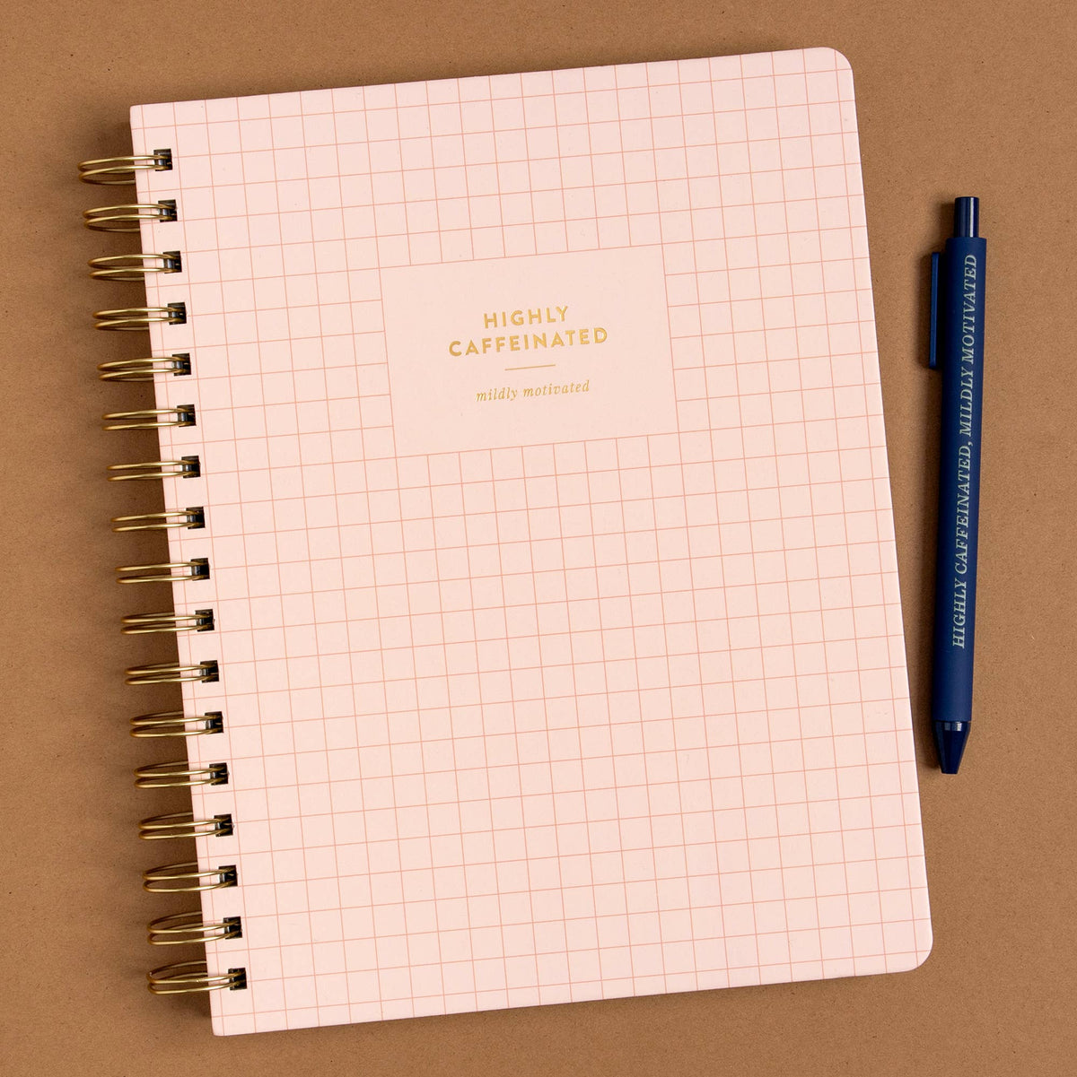Highly Caffeinated 7x9 Spiral Notebook