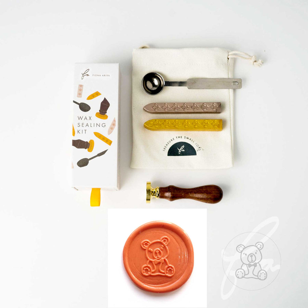 Teddy Bear wax seal - stamp head only