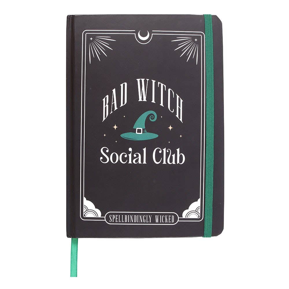 Green Bad Witch Social Club A5 Paper Notebook