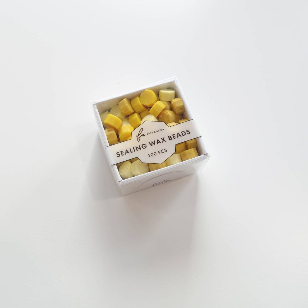 Mixed Yellows 100pcs sealing wax beads