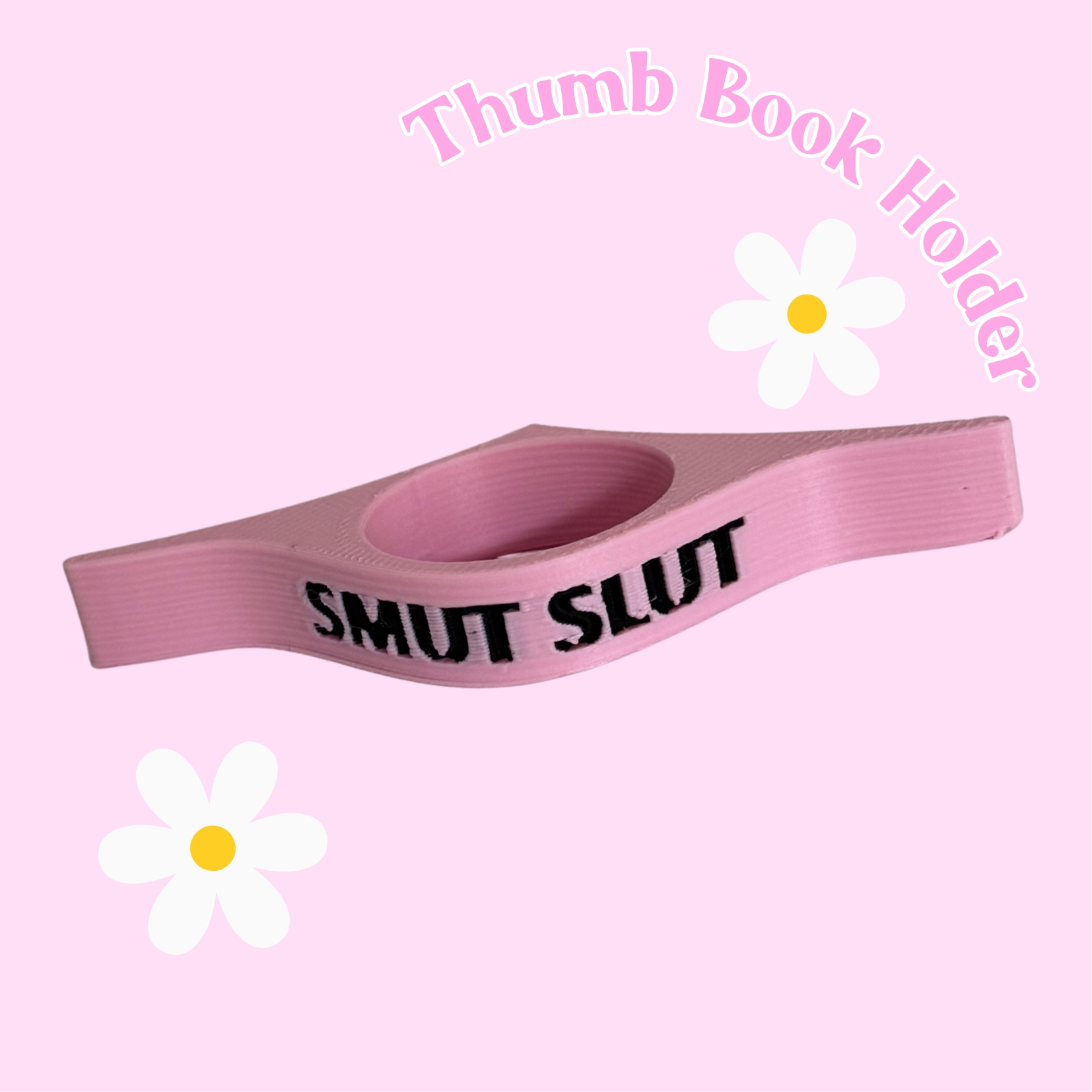 Smut Slut Thumb Book Holder (Quirky, Funky, Kawaii,Y2K)