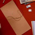 Refillable Notebook Folio > Saddle Brown Trifold