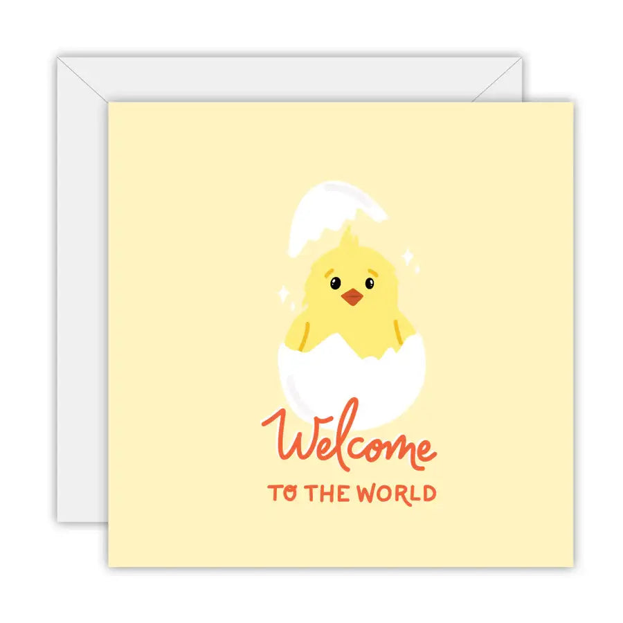 Welcome - Baby Chick - Greeting Card - Greeting Card: Square