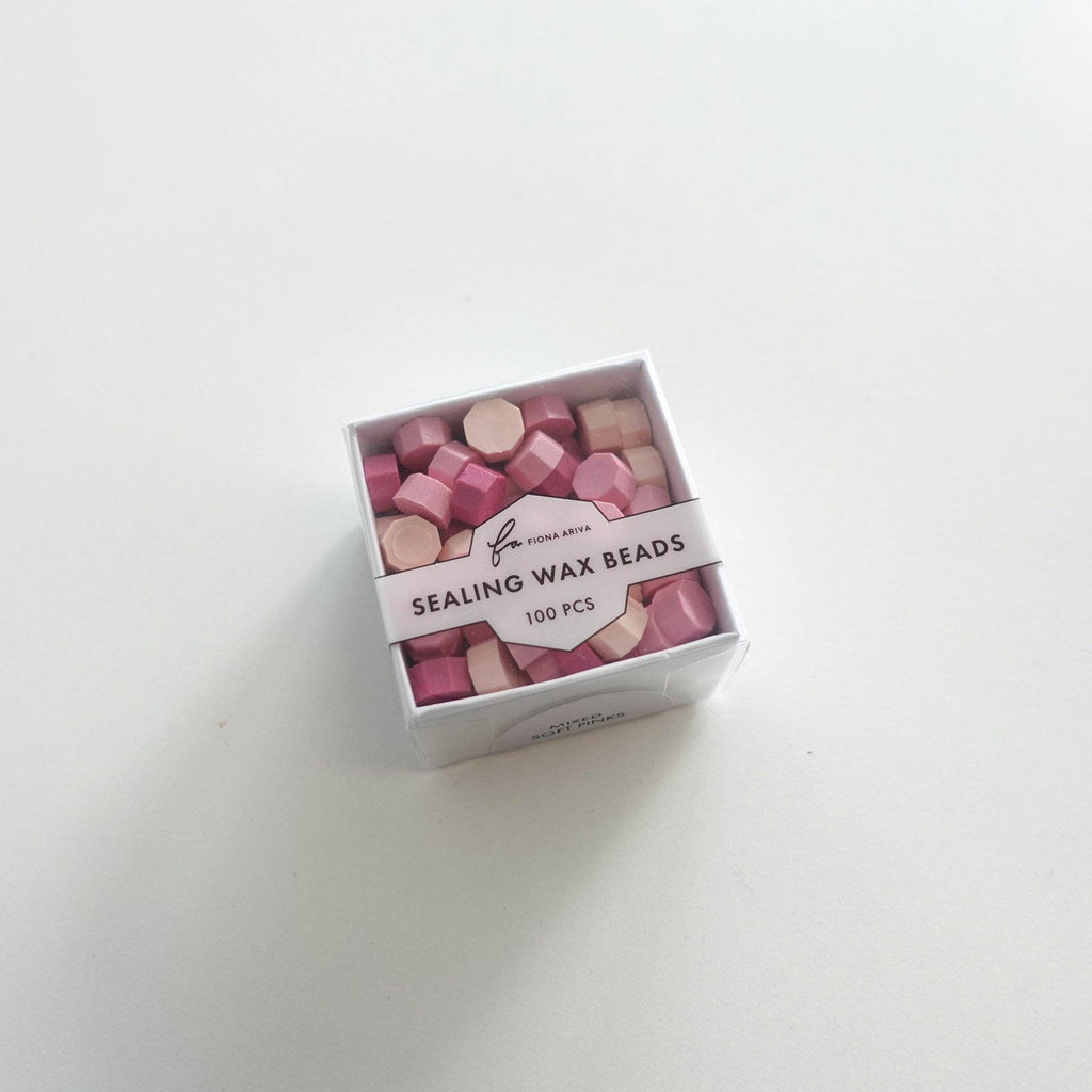 Mixed Soft Pink 100pcs sealing wax beads