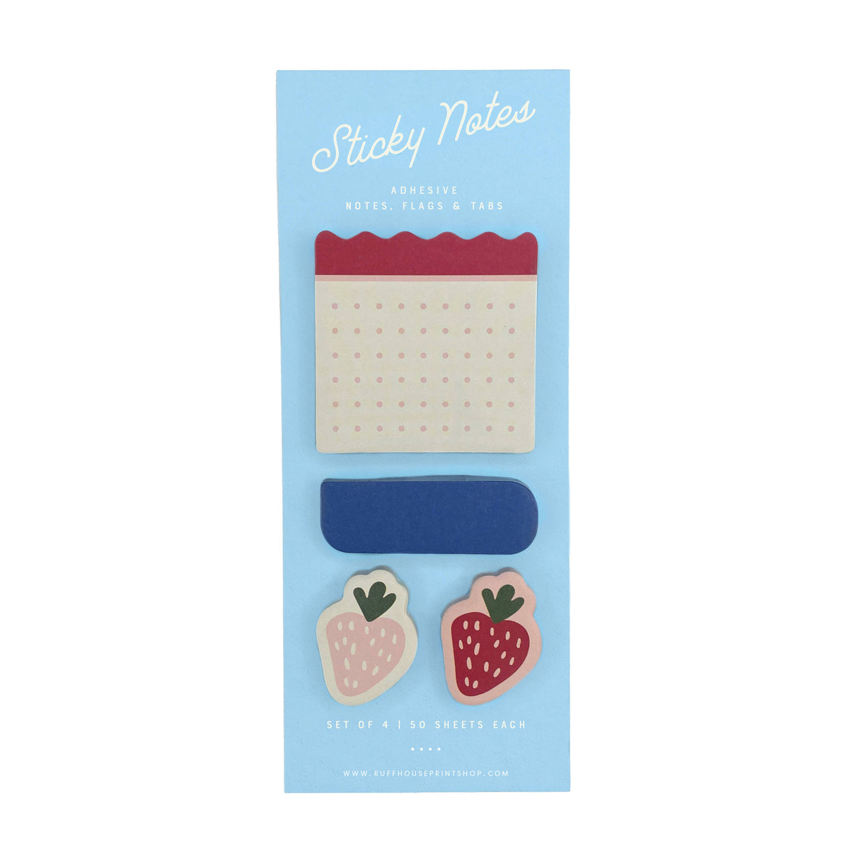 Strawberry Sticky Note Set - Page Flags and Tabs