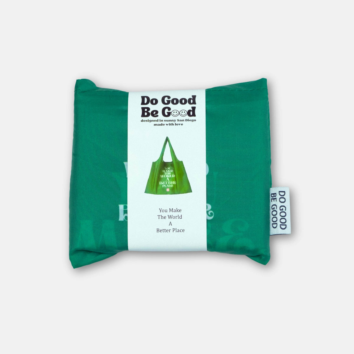 Recycled Foldable Tote Bag You Make The World A Better Place